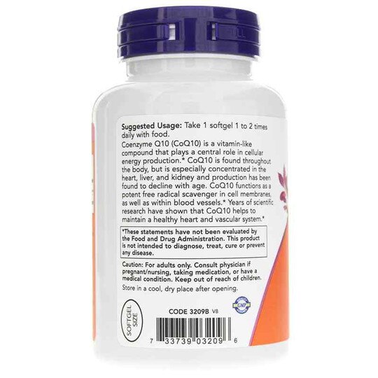 CoQ10 100 Mg Softgels, NOW